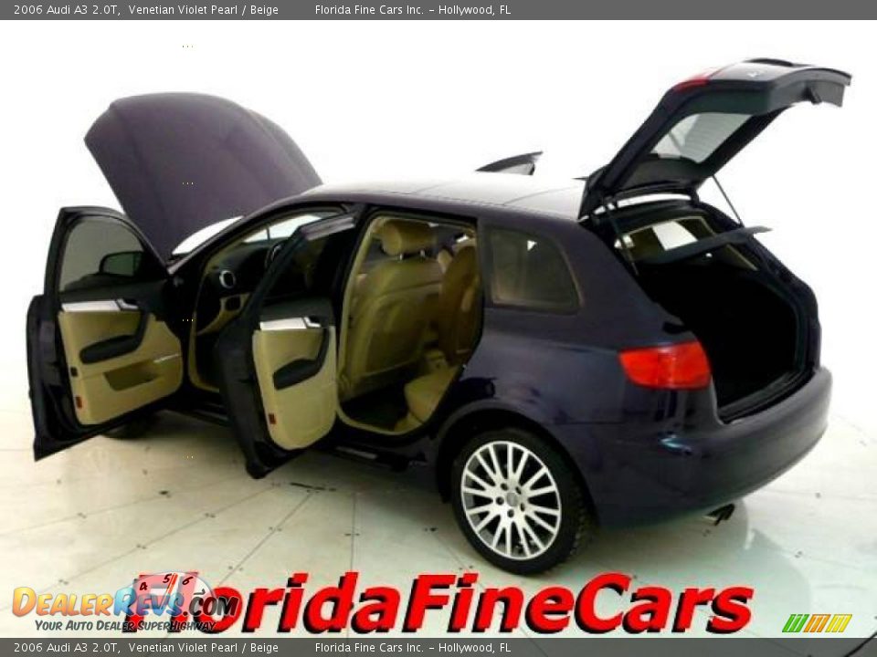 2006 Audi A3 2.0T Venetian Violet Pearl / Beige Photo #8