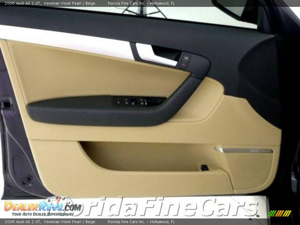 2006 Audi A3 2.0T Venetian Violet Pearl / Beige Photo #11