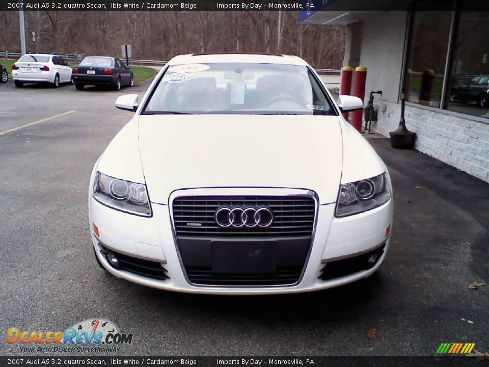 2007 Audi A6 3.2 quattro Sedan Ibis White / Cardamom Beige Photo #3