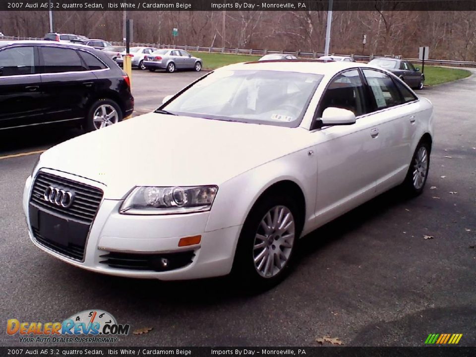 2007 Audi A6 3.2 quattro Sedan Ibis White / Cardamom Beige Photo #4