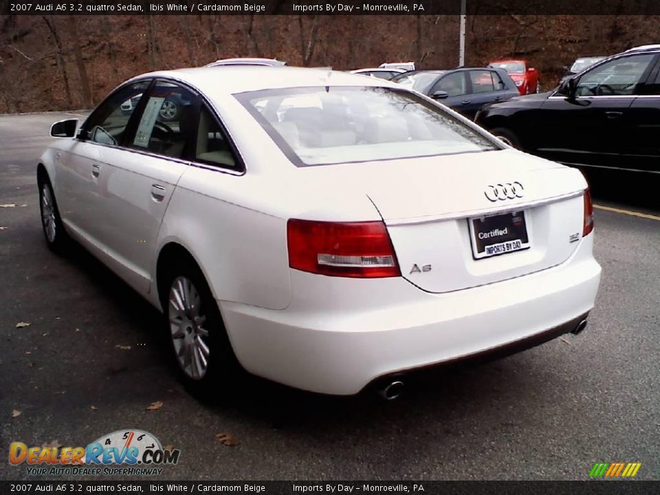 2007 Audi A6 3.2 quattro Sedan Ibis White / Cardamom Beige Photo #5