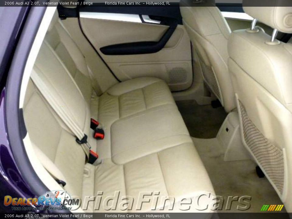 2006 Audi A3 2.0T Venetian Violet Pearl / Beige Photo #14