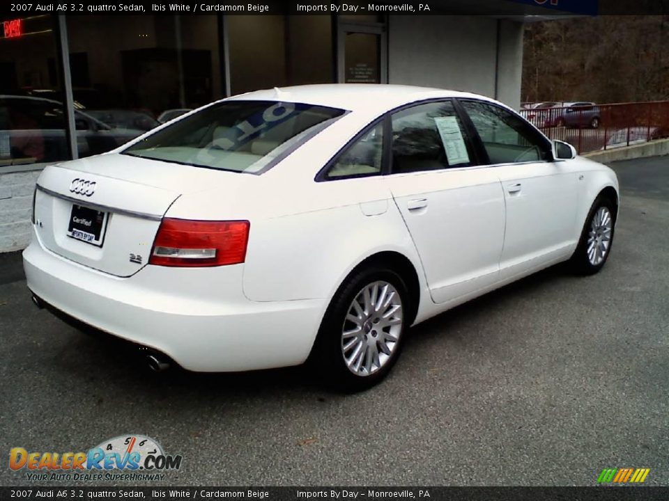 2007 Audi A6 3.2 quattro Sedan Ibis White / Cardamom Beige Photo #7