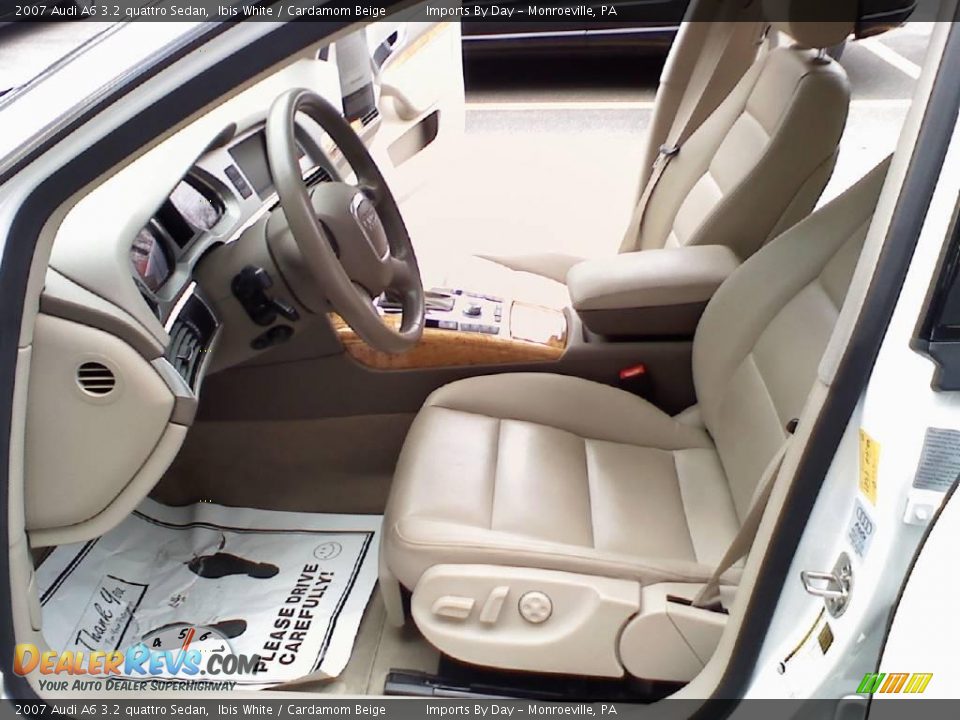 2007 Audi A6 3.2 quattro Sedan Ibis White / Cardamom Beige Photo #8