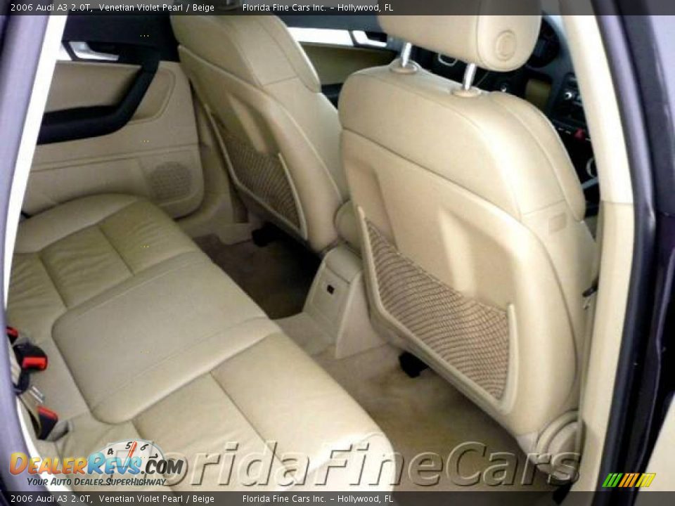 2006 Audi A3 2.0T Venetian Violet Pearl / Beige Photo #15