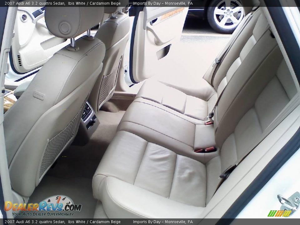 2007 Audi A6 3.2 quattro Sedan Ibis White / Cardamom Beige Photo #9