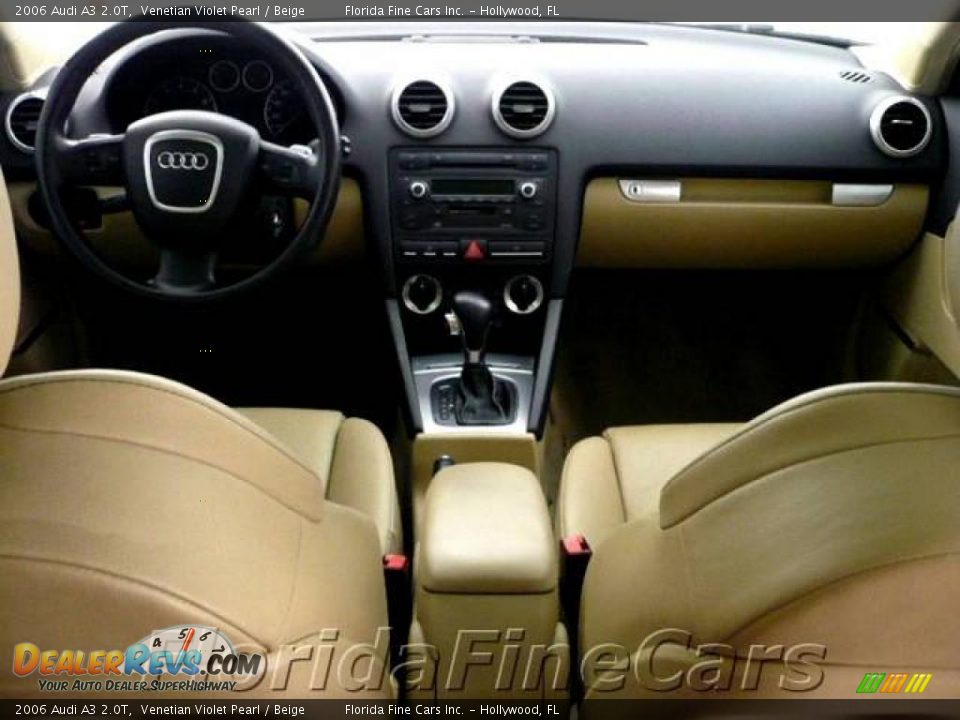 2006 Audi A3 2.0T Venetian Violet Pearl / Beige Photo #16