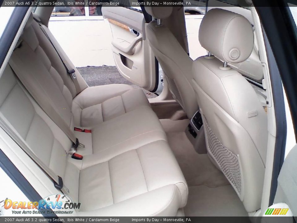 2007 Audi A6 3.2 quattro Sedan Ibis White / Cardamom Beige Photo #10