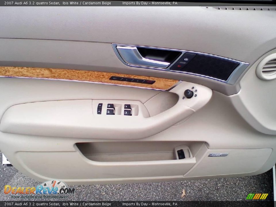 2007 Audi A6 3.2 quattro Sedan Ibis White / Cardamom Beige Photo #15