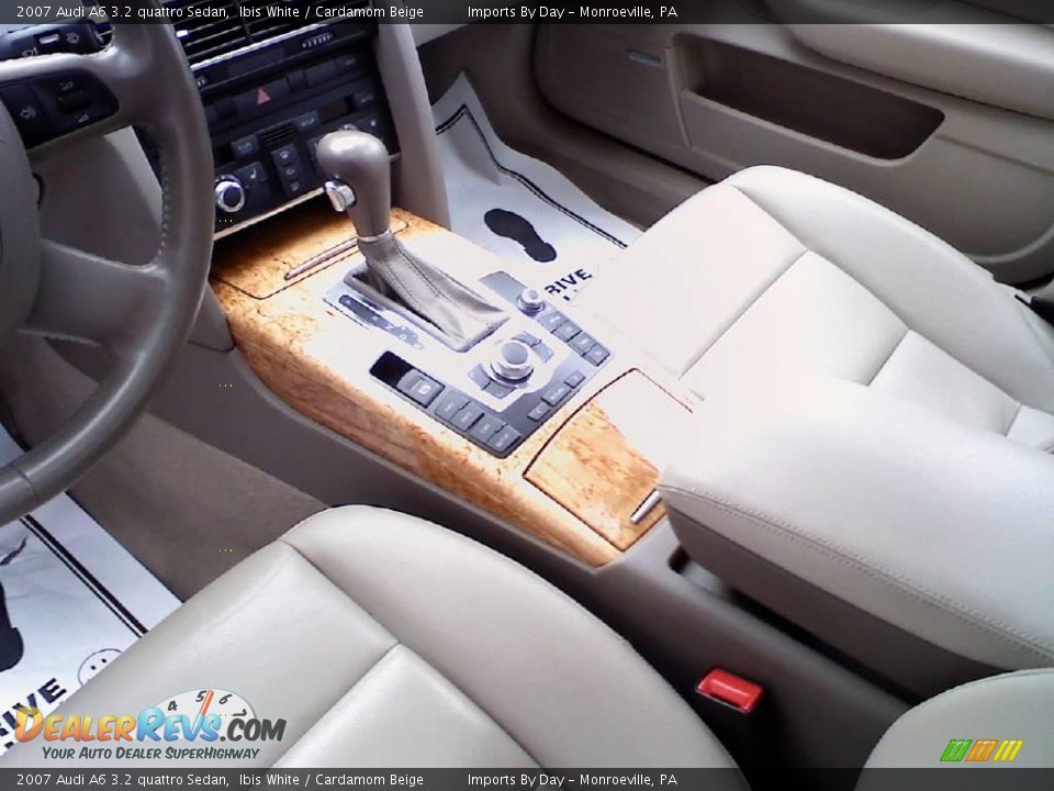 2007 Audi A6 3.2 quattro Sedan Ibis White / Cardamom Beige Photo #17