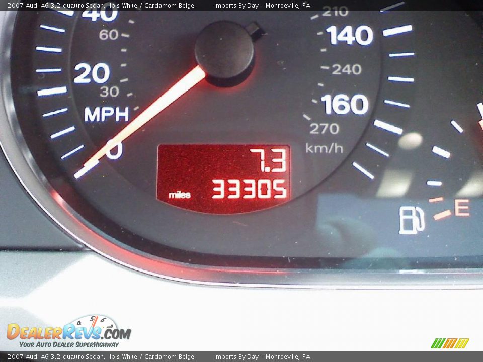 2007 Audi A6 3.2 quattro Sedan Ibis White / Cardamom Beige Photo #21