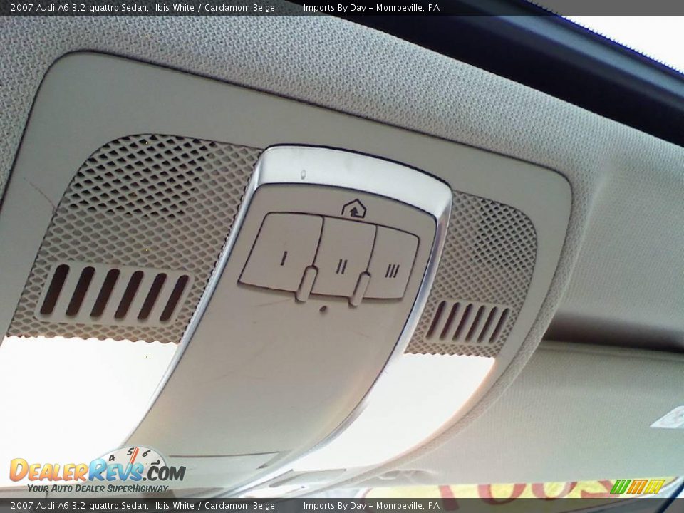 2007 Audi A6 3.2 quattro Sedan Ibis White / Cardamom Beige Photo #22