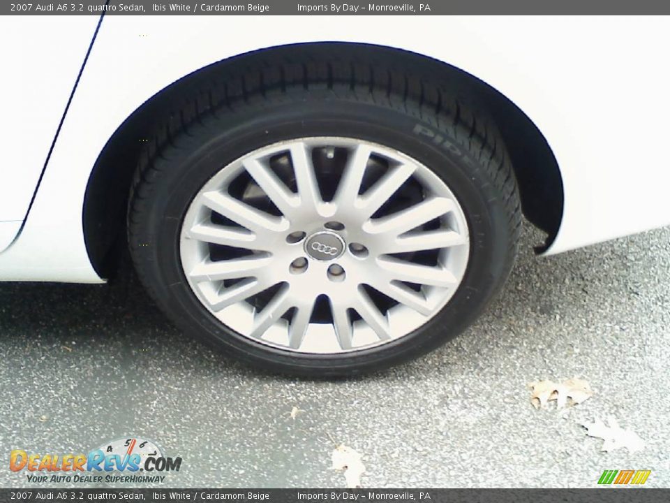 2007 Audi A6 3.2 quattro Sedan Ibis White / Cardamom Beige Photo #23