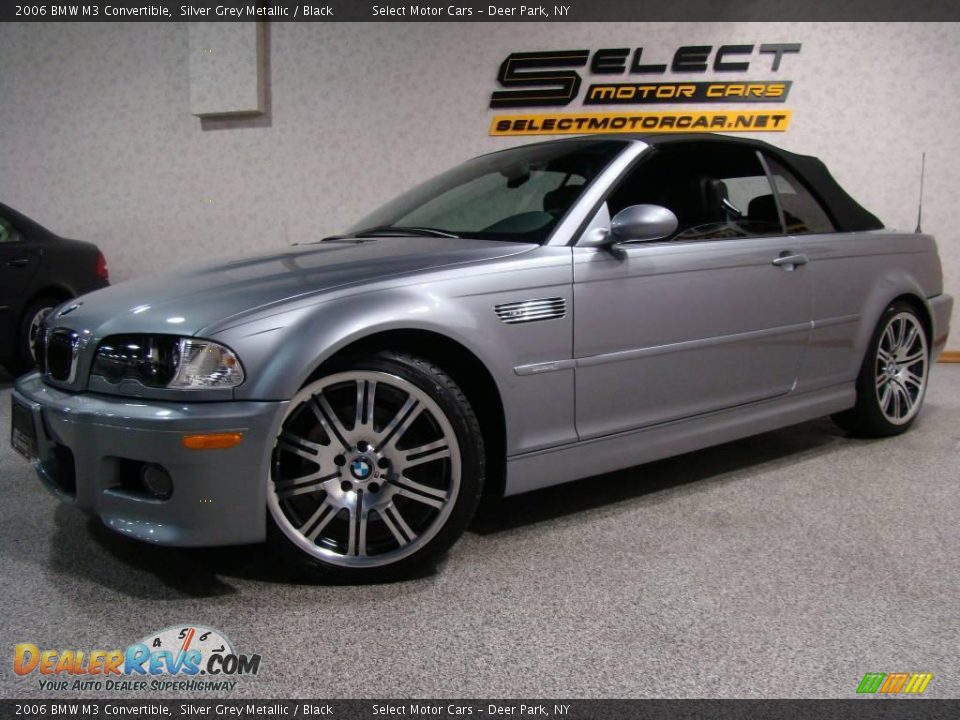 2006 BMW M3 Convertible Silver Grey Metallic / Black Photo #1