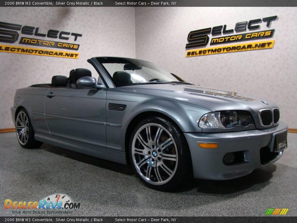 2006 BMW M3 Convertible Silver Grey Metallic / Black Photo #3
