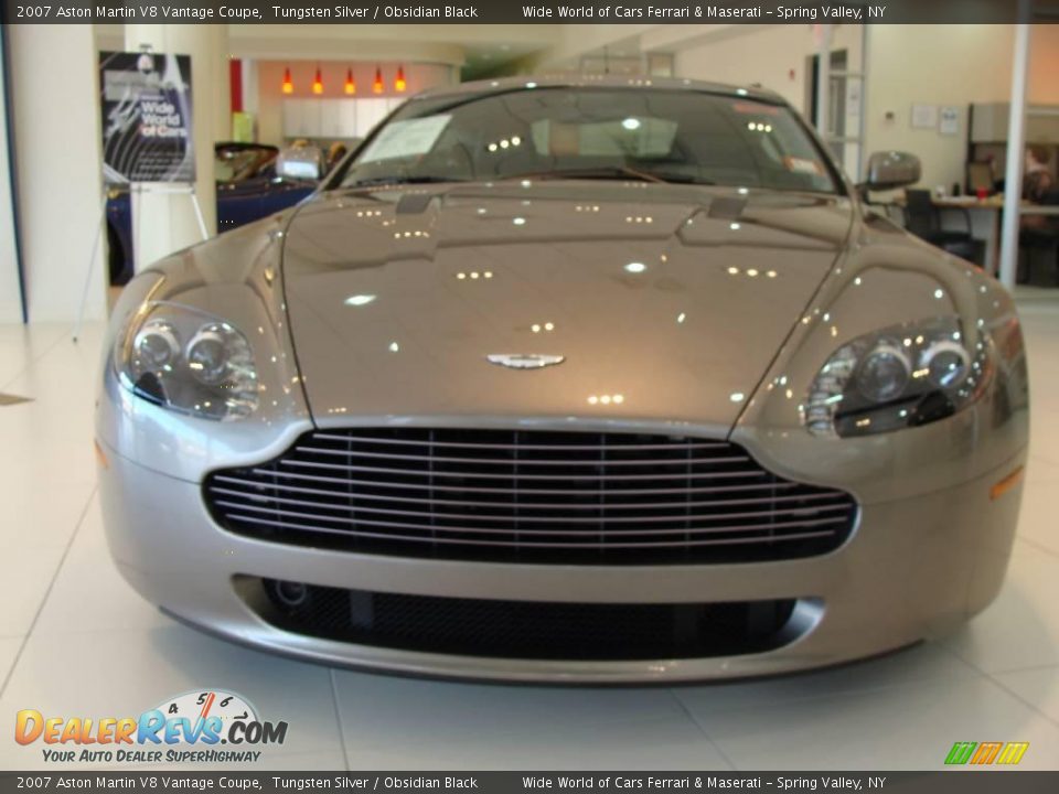 2007 Aston Martin V8 Vantage Coupe Tungsten Silver / Obsidian Black Photo #2