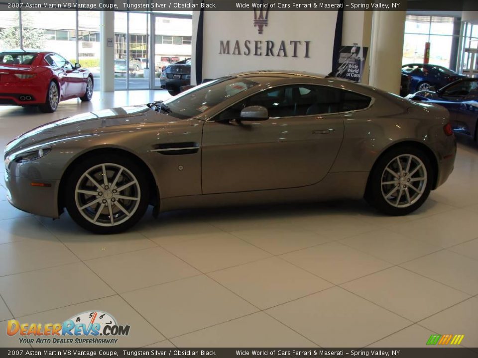 2007 Aston Martin V8 Vantage Coupe Tungsten Silver / Obsidian Black Photo #3