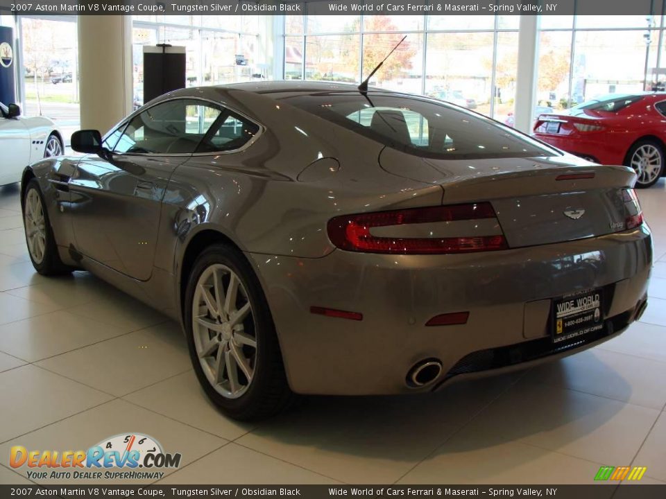 2007 Aston Martin V8 Vantage Coupe Tungsten Silver / Obsidian Black Photo #4