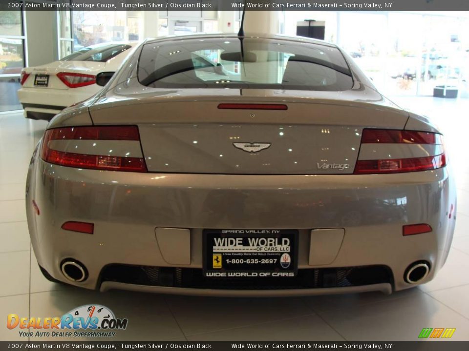 2007 Aston Martin V8 Vantage Coupe Tungsten Silver / Obsidian Black Photo #5