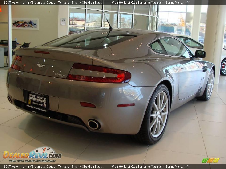 2007 Aston Martin V8 Vantage Coupe Tungsten Silver / Obsidian Black Photo #6