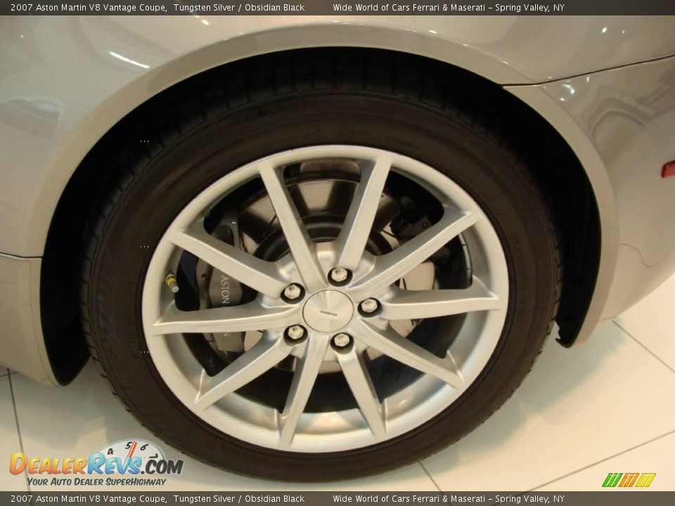 2007 Aston Martin V8 Vantage Coupe Tungsten Silver / Obsidian Black Photo #8