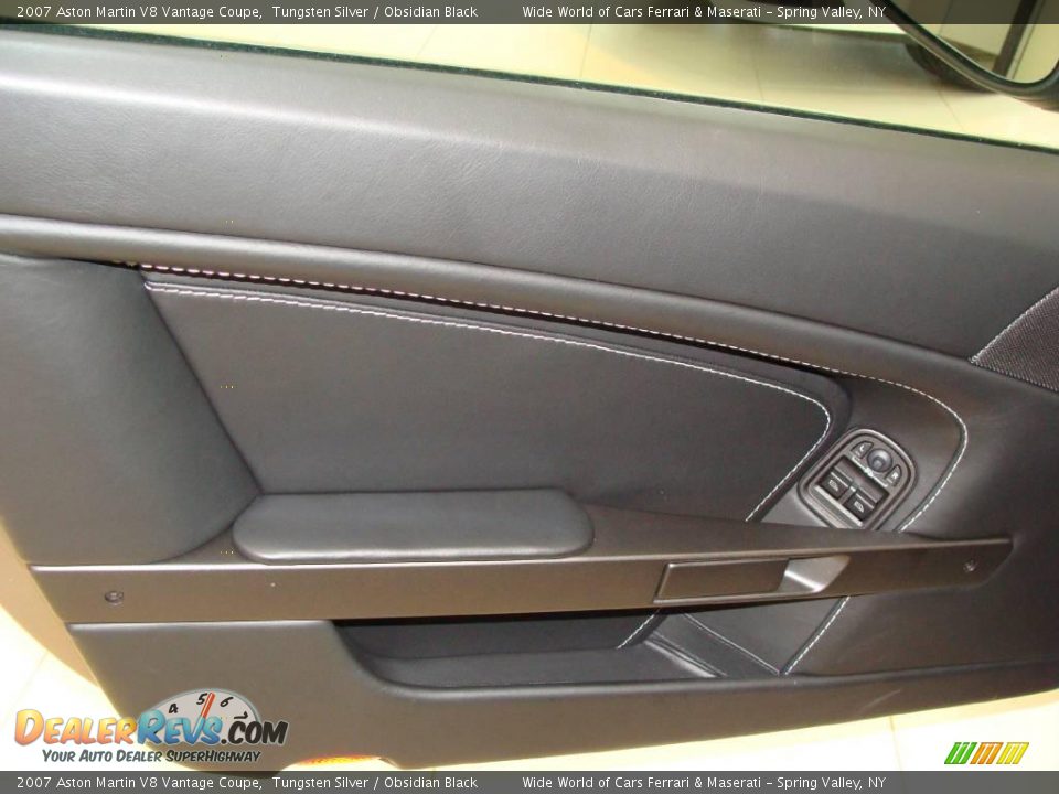 2007 Aston Martin V8 Vantage Coupe Tungsten Silver / Obsidian Black Photo #11