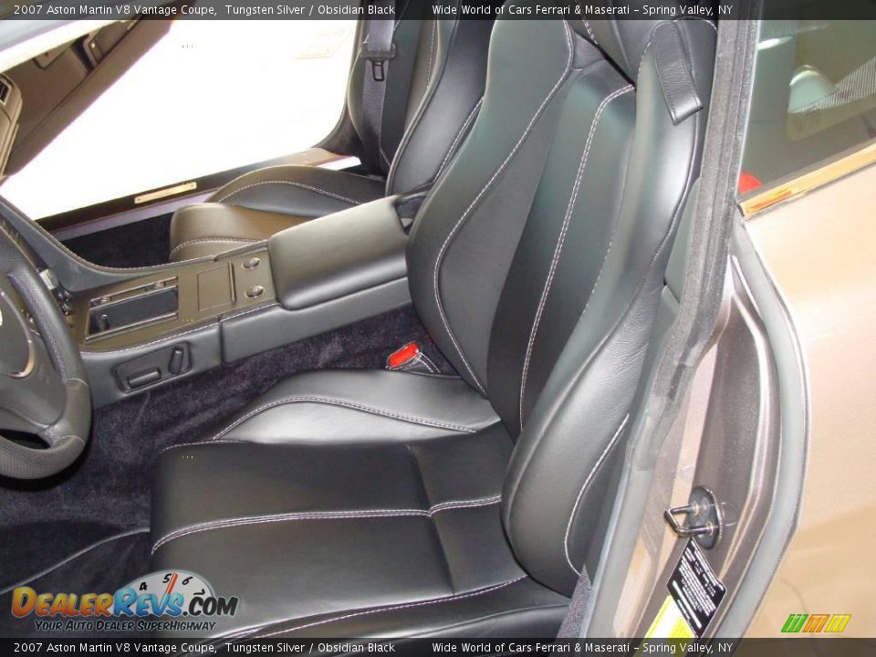2007 Aston Martin V8 Vantage Coupe Tungsten Silver / Obsidian Black Photo #13