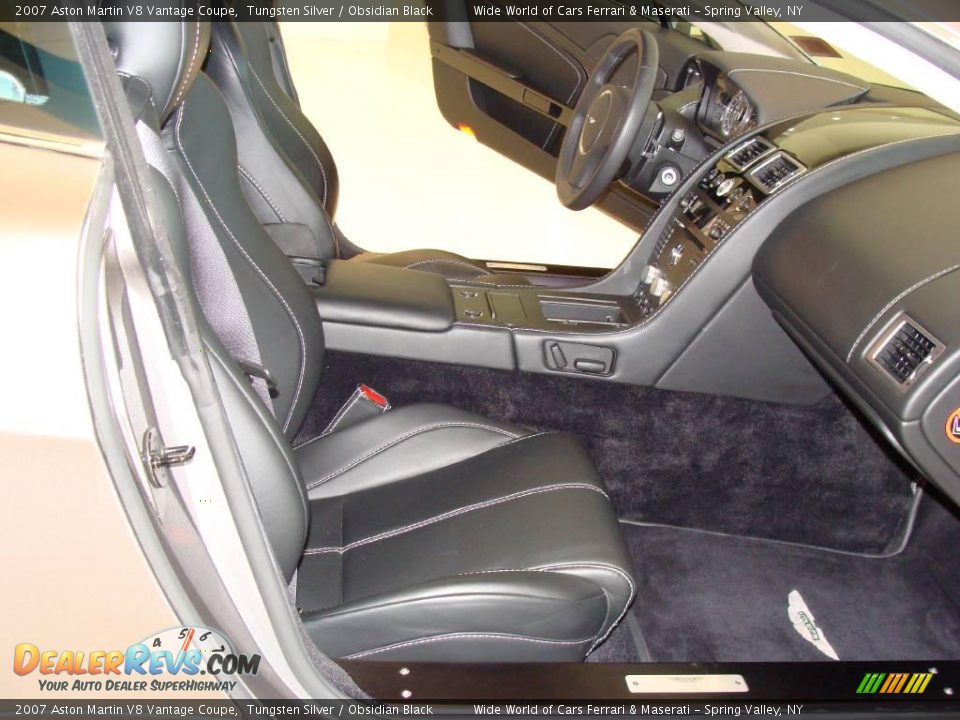 2007 Aston Martin V8 Vantage Coupe Tungsten Silver / Obsidian Black Photo #14