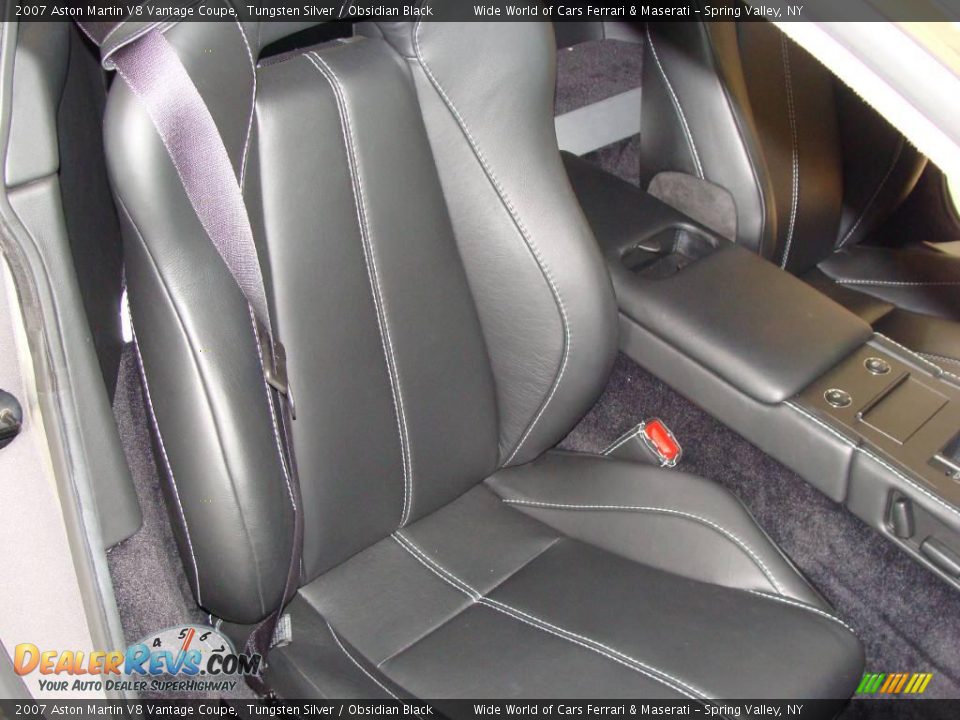 2007 Aston Martin V8 Vantage Coupe Tungsten Silver / Obsidian Black Photo #15