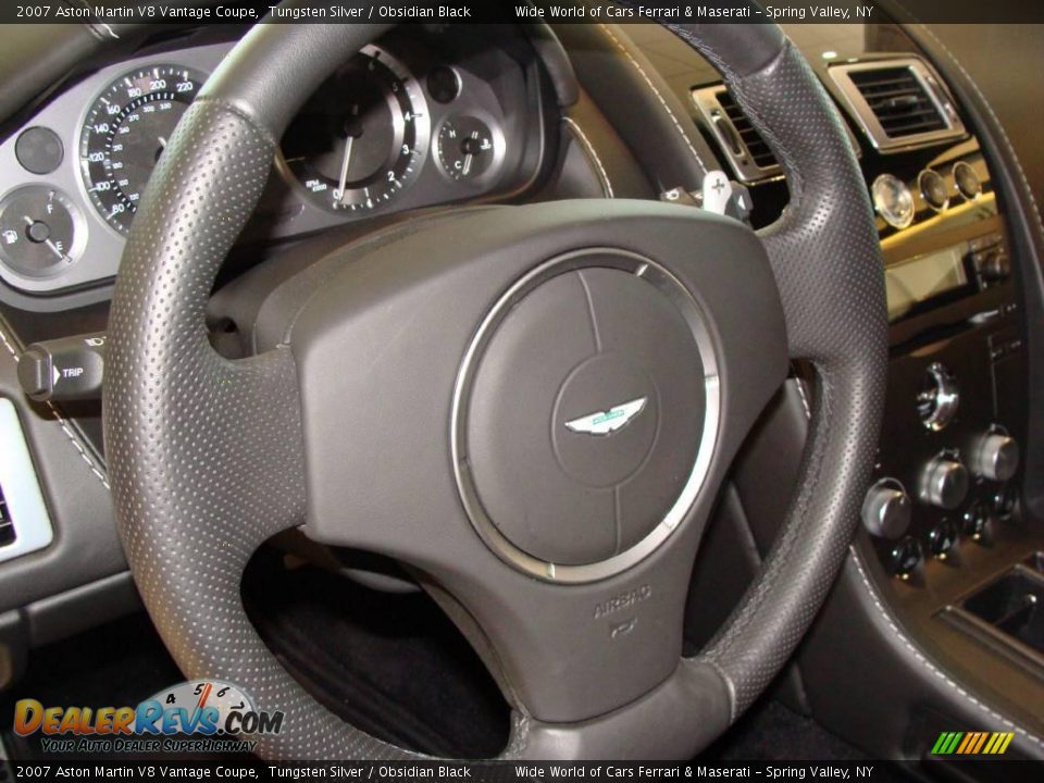 2007 Aston Martin V8 Vantage Coupe Tungsten Silver / Obsidian Black Photo #18