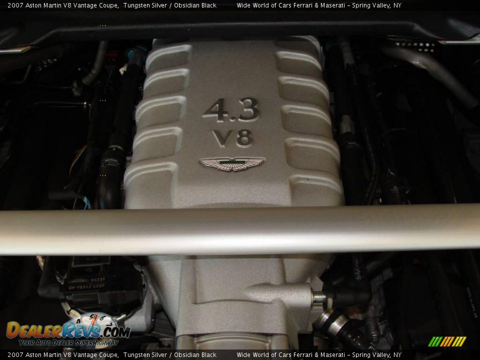 2007 Aston Martin V8 Vantage Coupe Tungsten Silver / Obsidian Black Photo #23