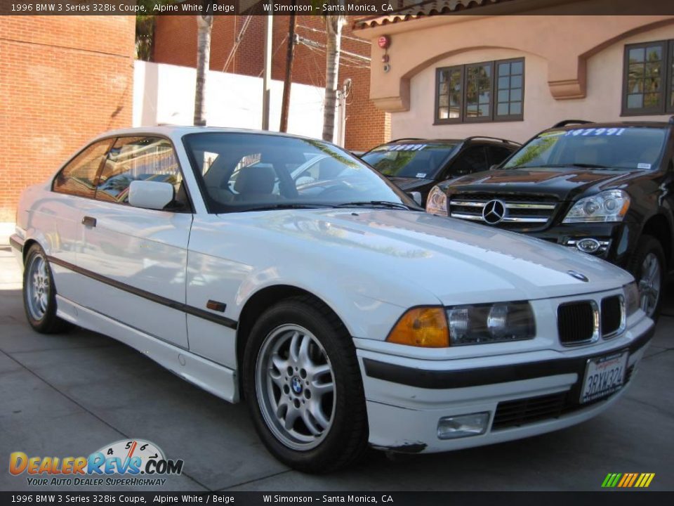 1996 BMW 3 Series 328is Coupe Alpine White / Beige Photo #1