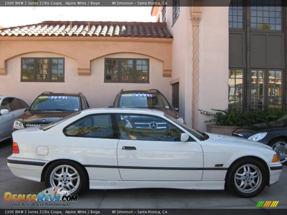 1996 BMW 3 Series 328is Coupe Alpine White / Beige Photo #2