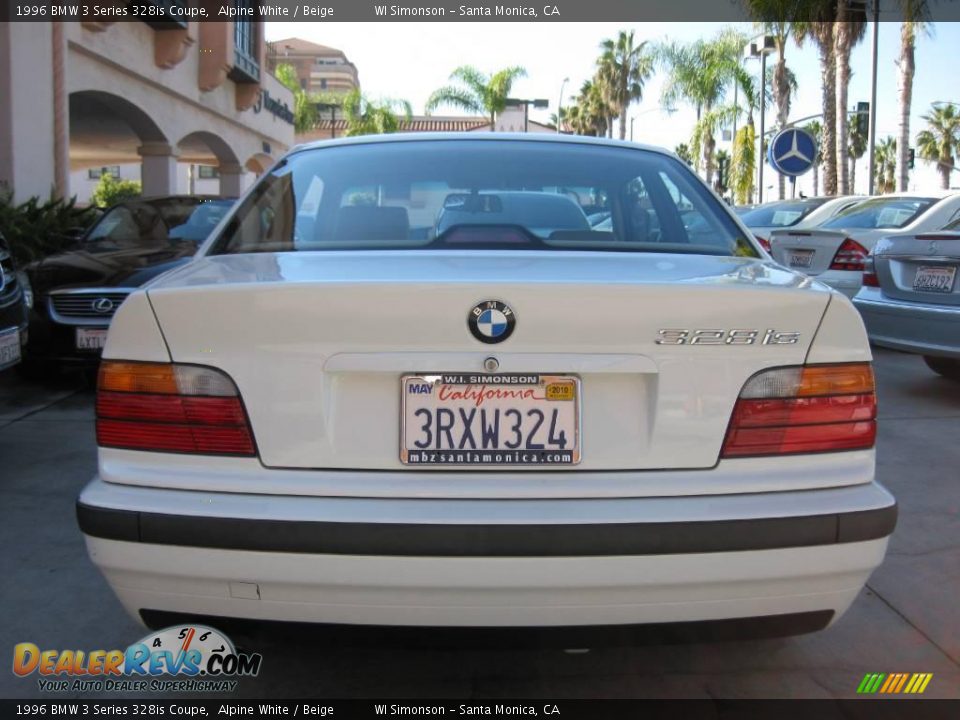 1996 BMW 3 Series 328is Coupe Alpine White / Beige Photo #4