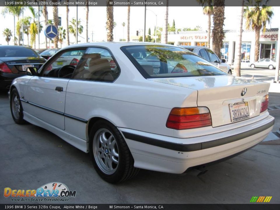 1996 BMW 3 Series 328is Coupe Alpine White / Beige Photo #5