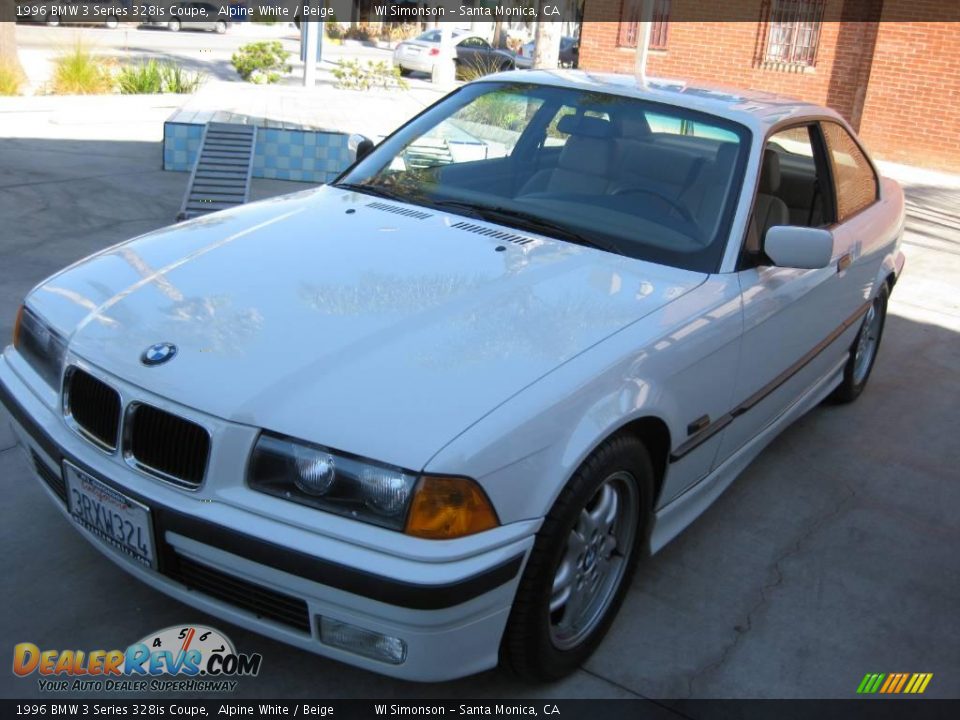 1996 BMW 3 Series 328is Coupe Alpine White / Beige Photo #6