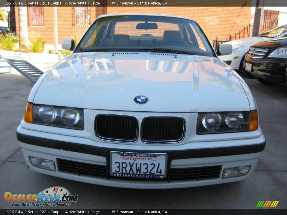 1996 BMW 3 Series 328is Coupe Alpine White / Beige Photo #7
