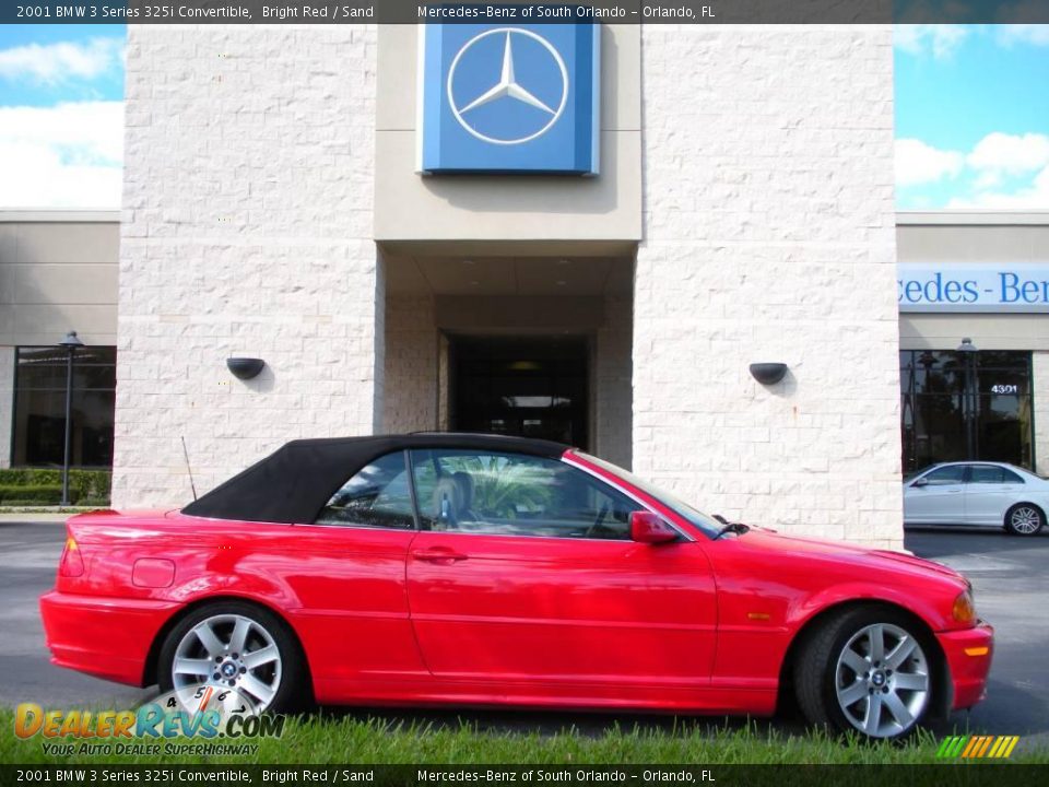 2001 BMW 3 Series 325i Convertible Bright Red / Sand Photo #5