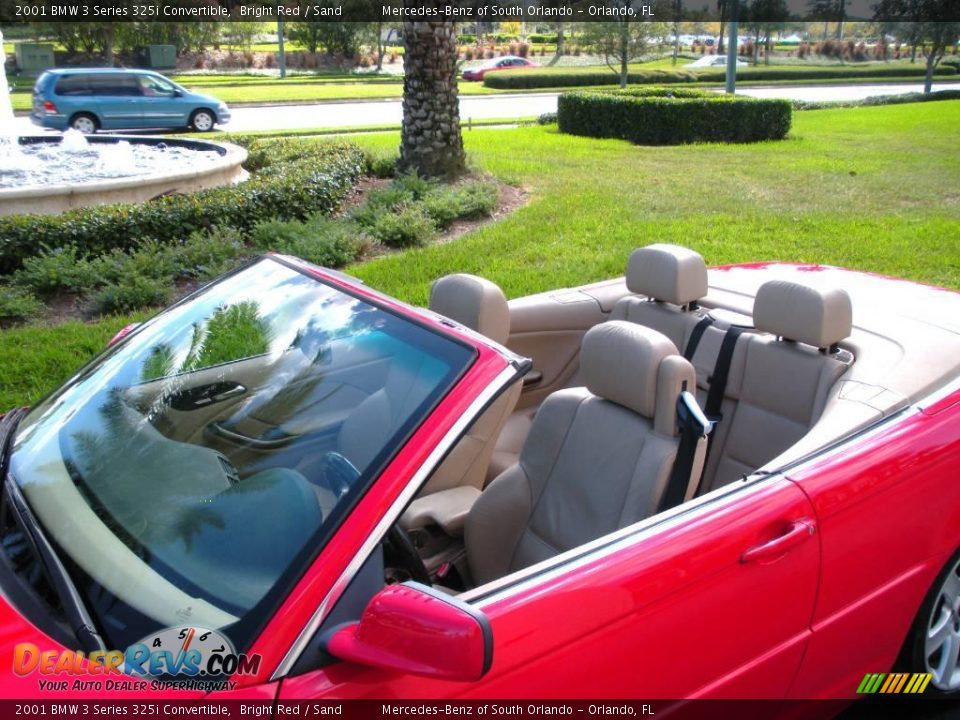 2001 BMW 3 Series 325i Convertible Bright Red / Sand Photo #9
