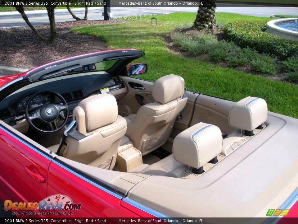 2001 BMW 3 Series 325i Convertible Bright Red / Sand Photo #10