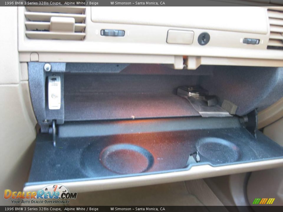 1996 BMW 3 Series 328is Coupe Alpine White / Beige Photo #20