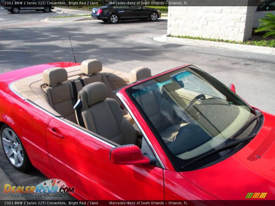 2001 BMW 3 Series 325i Convertible Bright Red / Sand Photo #12