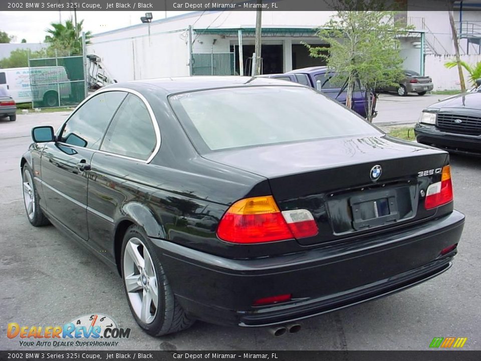 2002 BMW 3 Series 325i Coupe Jet Black / Black Photo #5