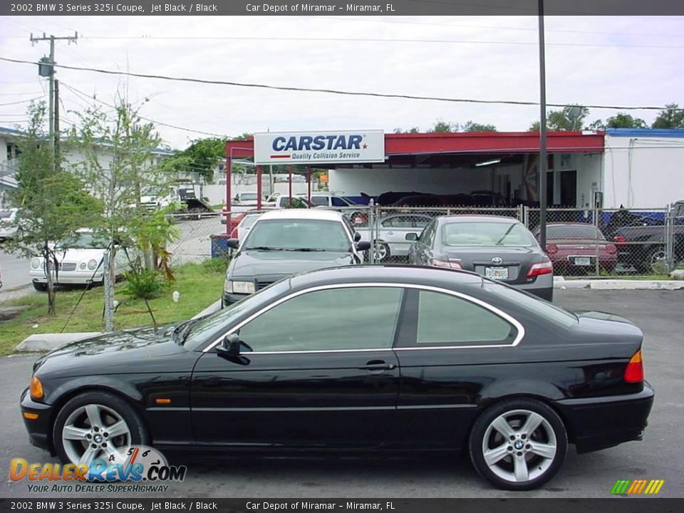 2002 BMW 3 Series 325i Coupe Jet Black / Black Photo #6