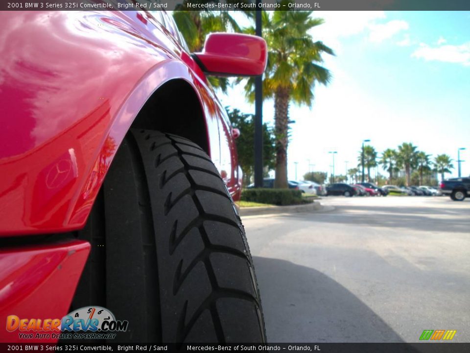 2001 BMW 3 Series 325i Convertible Bright Red / Sand Photo #15