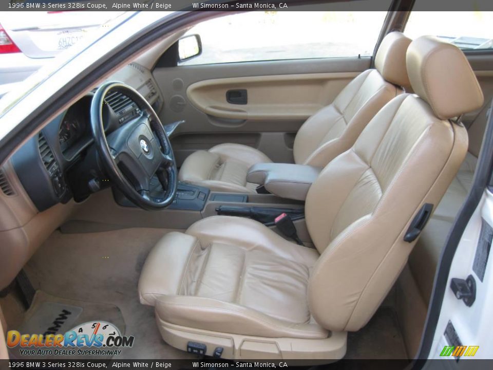 1996 BMW 3 Series 328is Coupe Alpine White / Beige Photo #23