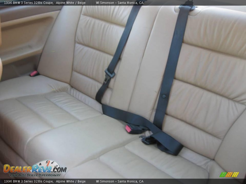 1996 BMW 3 Series 328is Coupe Alpine White / Beige Photo #24