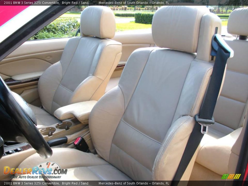 2001 BMW 3 Series 325i Convertible Bright Red / Sand Photo #17