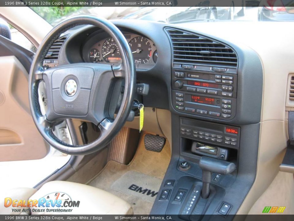1996 BMW 3 Series 328is Coupe Alpine White / Beige Photo #26