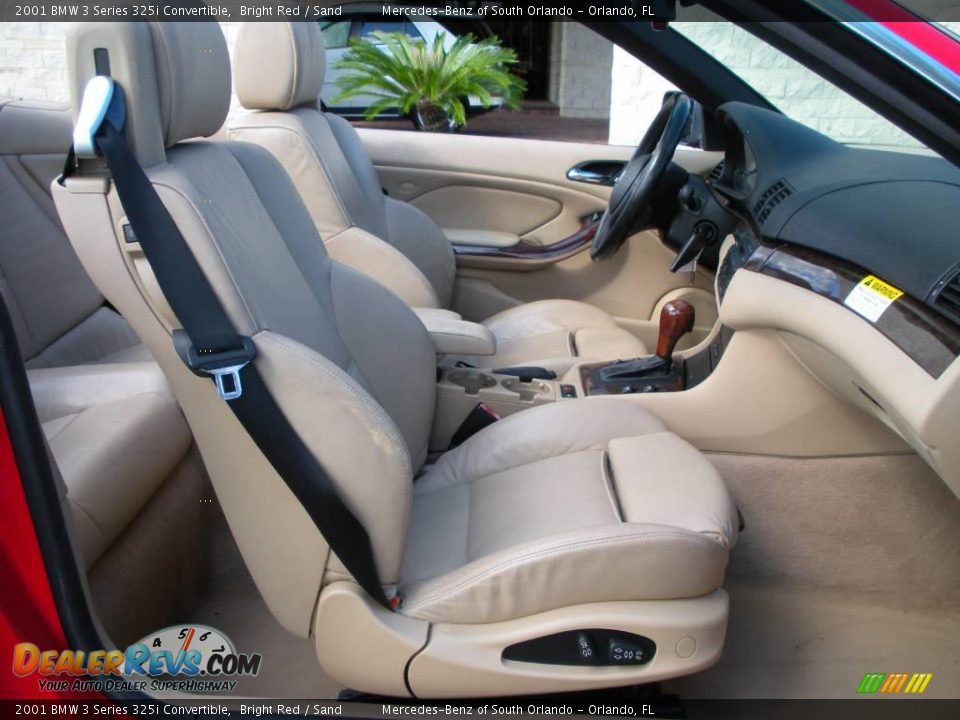 2001 BMW 3 Series 325i Convertible Bright Red / Sand Photo #19
